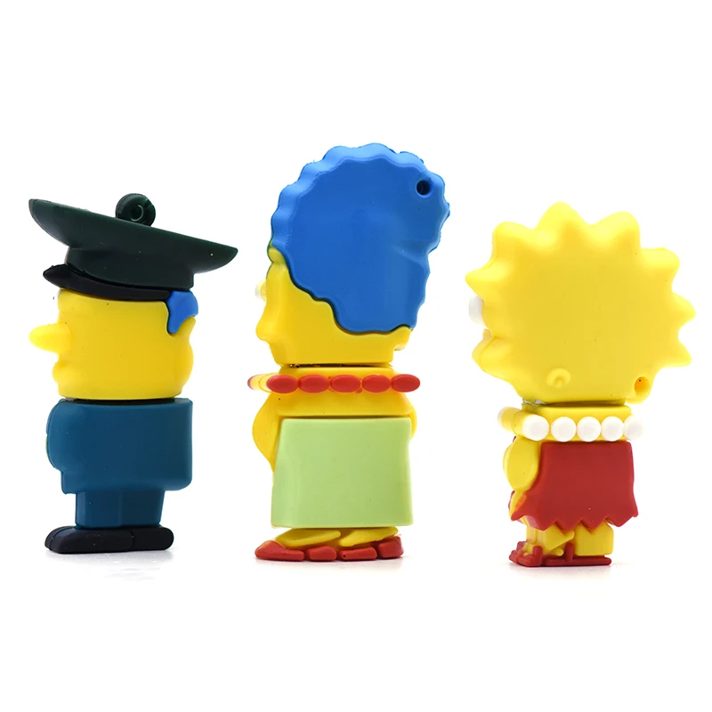 Bart Simpson мышь волк Memory Stick аниме мультфильм Симпсоны Usb Flash Drvie 32 ГБ 16 ГБ 8 ГБ 4 ГБ флеш-накопитель 64 ГБ U Stick