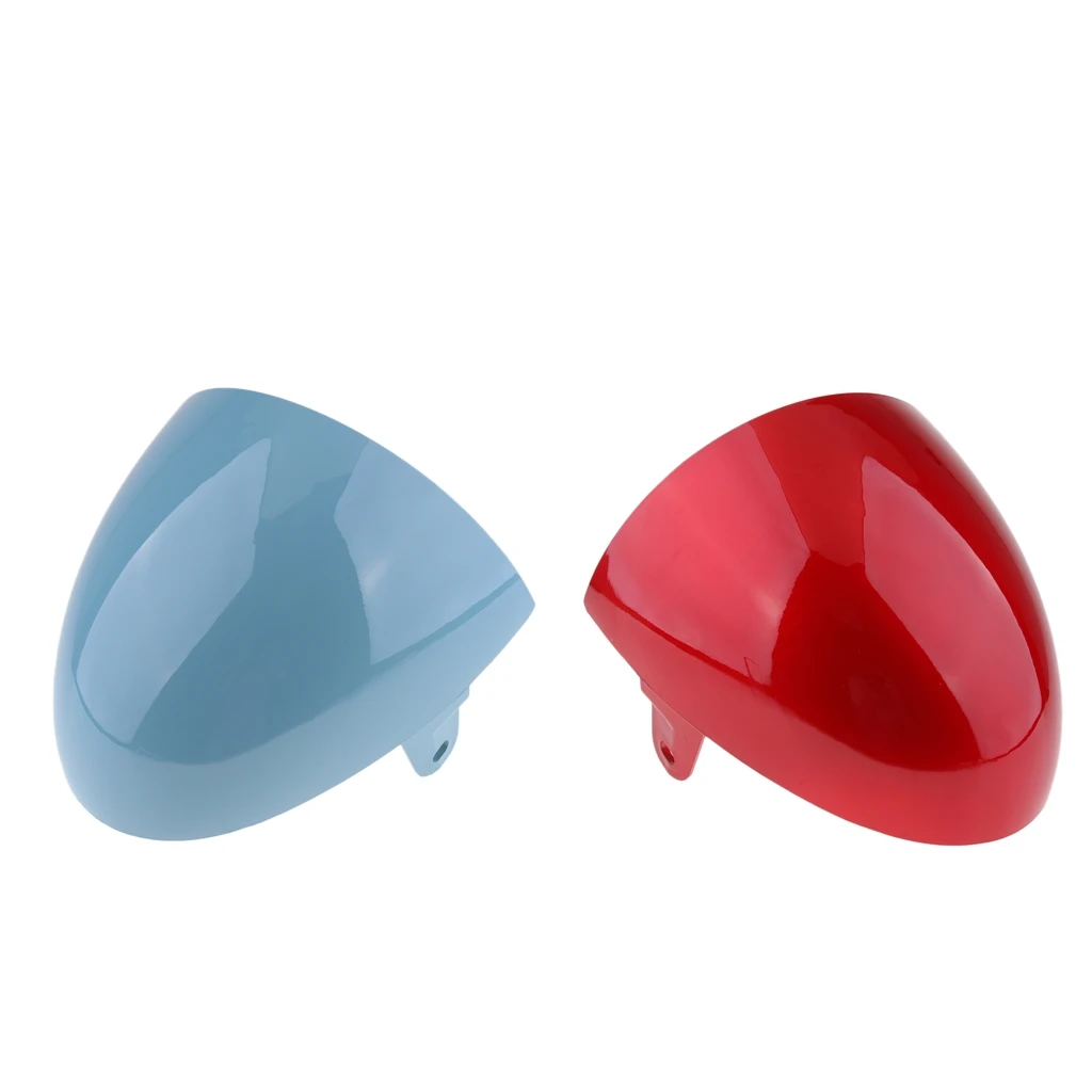 MagiDeal 2 Pcs Motorcycle ABS Rear Seat Cowl Cover for Cafe Racer Blue+Red