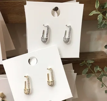 

S925 Silver Needle South Korea Dongdaemun Earrings Immortal Elegant Versatile Full of Crystals Brooch Ear Stud Non-mainstream Se