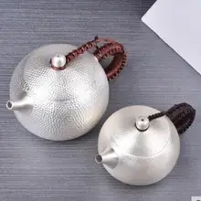 Серебряный горшок ручной набор для чая дома маленький серебряный чайник из стерлингового серебра чайник