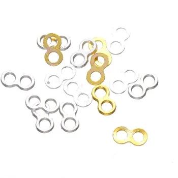 

10000 Per Pack Jewelry Making Zinc Alloy Jewelry Accessories Double Hole Separator DIY Bracelet Material Isolation Bead