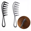 1 Pcs Wide Tooth Shark Plastic Comb Detangler Curly Hair Salon Hairdressing Comb Massage For Hair Styling Tool for Curl Hair 3