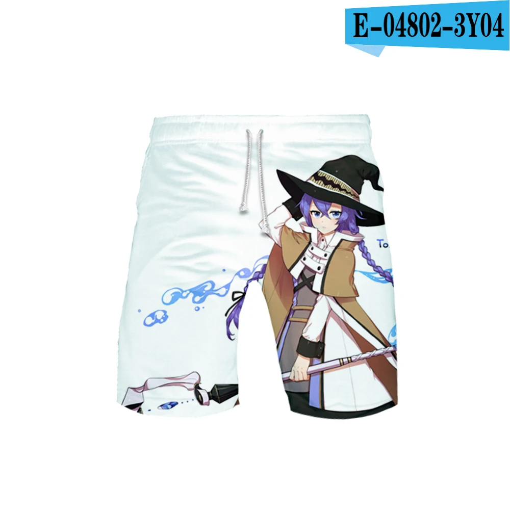 Mushoku tensei Printed 3D Beach Shorts Men Fashion Streetwear Shorts Hot Sale Harajuku Trendy Summer Wear - Цвет: 6