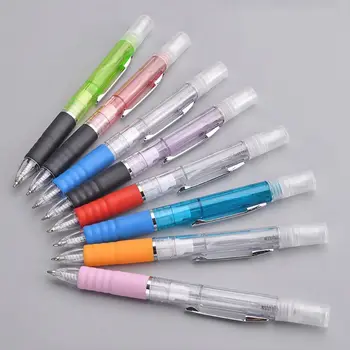 

10Pcs 2 In 1 Portable Refillable Multifunal Writing Sprayer Pen Empty Alcohol Spray Mister Gel Ballpoint Pens Kit