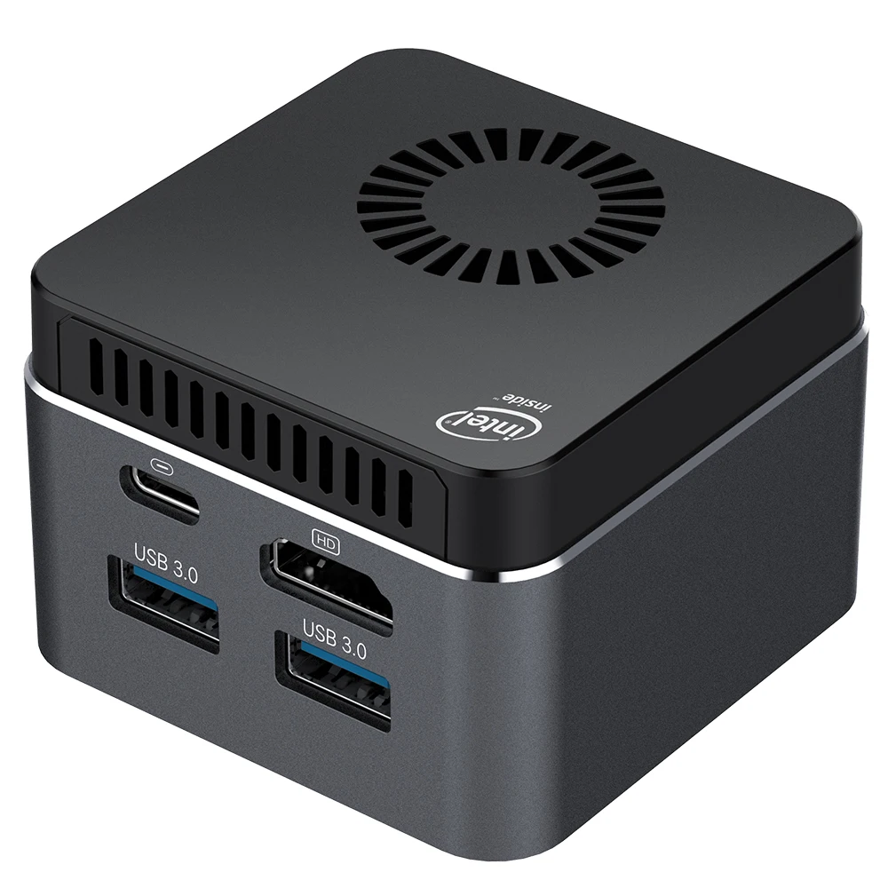 Pocket Mini PC Intel Celeron N4100 8GB LPDDR4 128GB SSD Windows 10 2.4G/5.0G WiFi Bluetooth 4.2 HDMI 2.0 4K 60Hz Type-C 2xUSB3.0-0