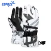 COPOZZ  Men Women 3 finger Touch screen Ski Gloves Waterproof Winter Warm Snowboard Gloves Motorcycle Riding Snowmobile Gloves 2