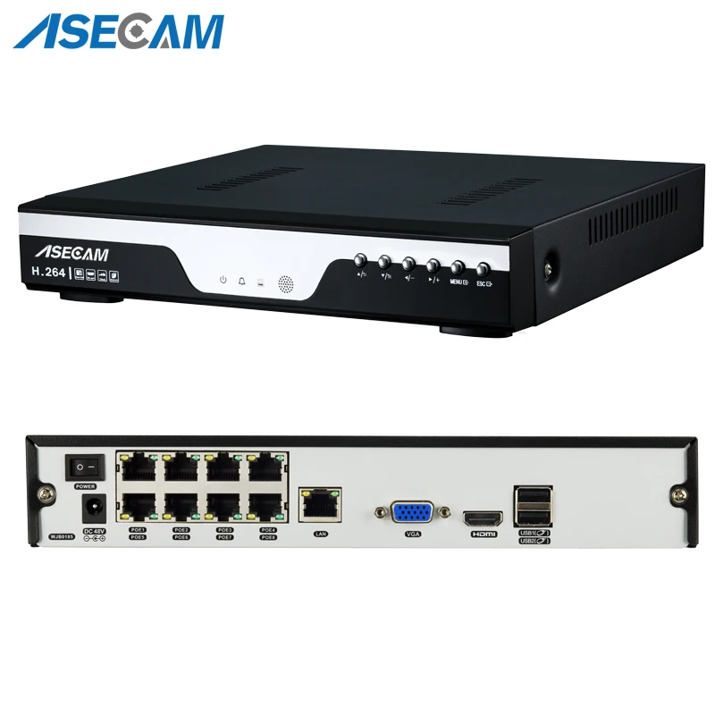 

1080P NVR POE Video Recorder h.265 IP Camera Onvif P2P XMeye Video Surveillance Multilingual System