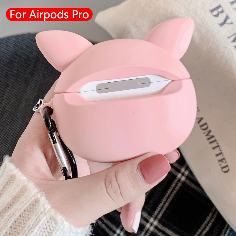 Милые Мультяшные беспроводные bluetooth-наушники для airpods pro Чехол защитный чехол Apple Airpods Pro гарнитура силиконовый мягкий чехол s
