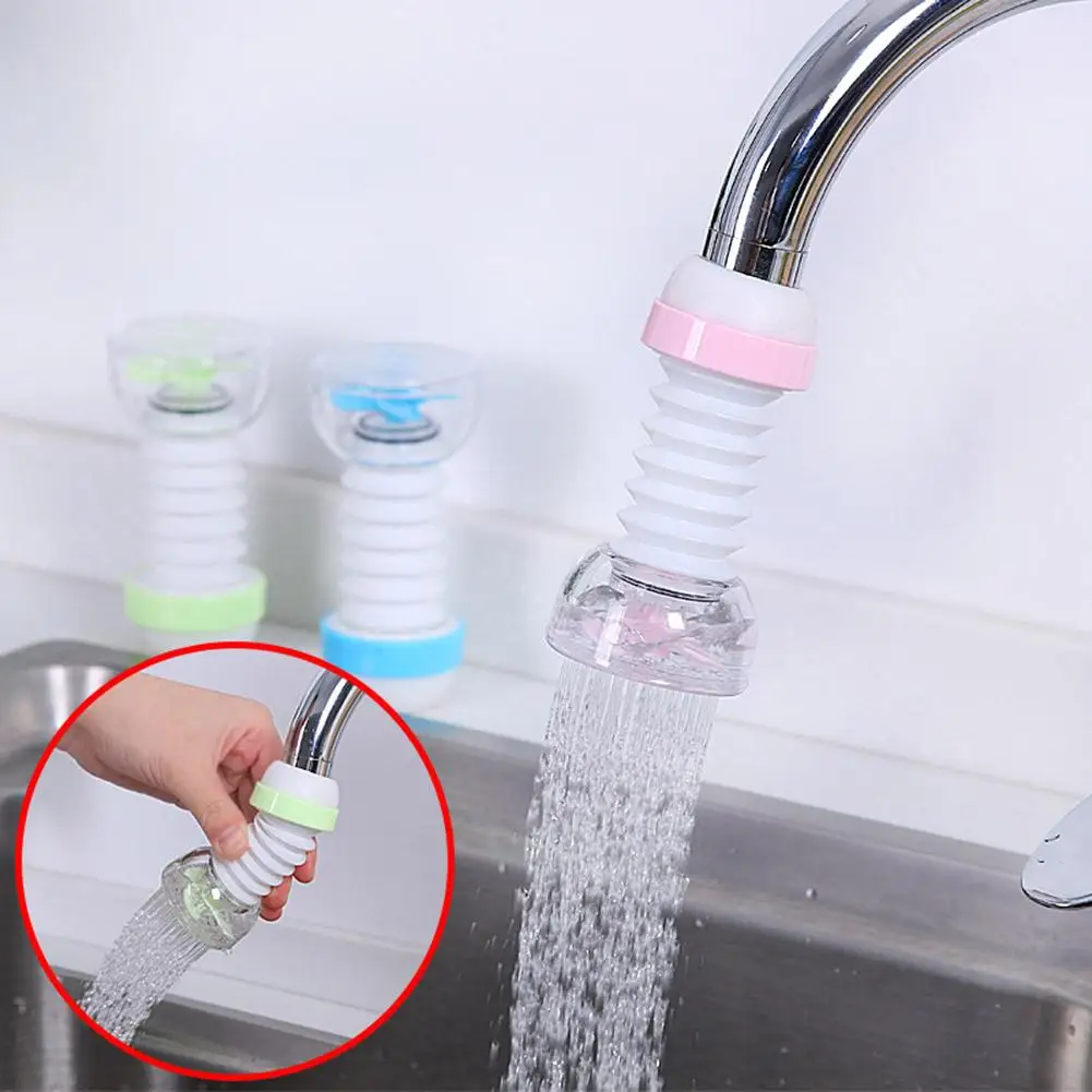 

360 Degree Rotating Kitchen Faucet Aerator Telescopic Tap Nozzle with Filter Tip Faucet Filter Nozzle For Water Filters Saving