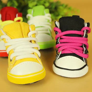 

Dog Shoes Fashion Pet shoes Slip Resistant cloth Big Small Medium Dog shoes Dog Boots 4pcs/set Red Blue Black WLYANG