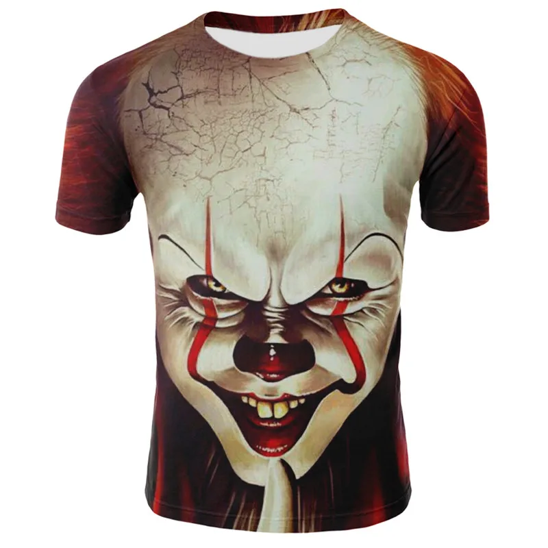 

Terrorist Movie IT: Chapter Two 3D Printed T Shirt Men Women Summer IT Clown Horror Movie Casual T Shirt Horror Shirt Tees Tops