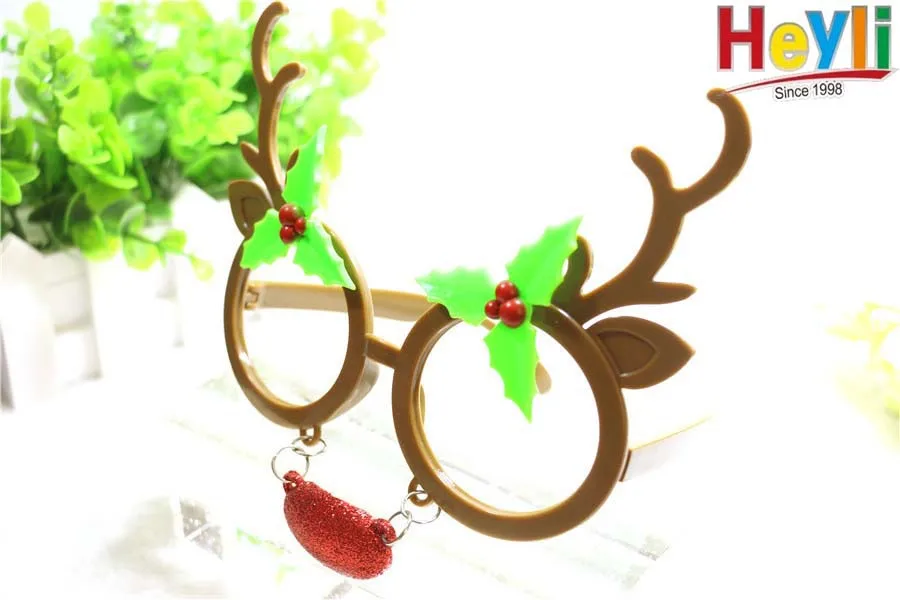 Рождественские милые лося стерео очки для вечеринки маленькие рога Лось забавные рождественские украшения праздничный Вечерние