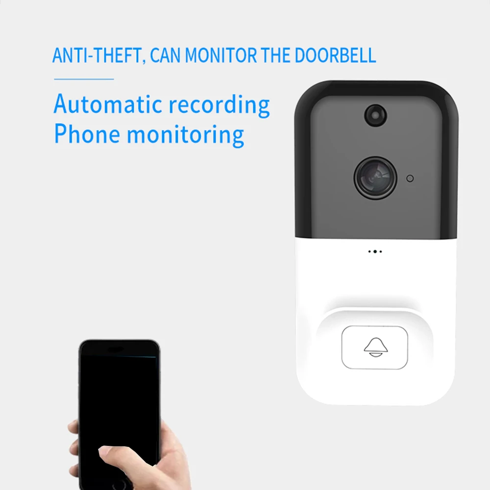 

New X5 smart wifi doorbell automatic recording phone monitoring wireless doorbell
