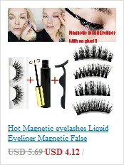 3pcs/set Magnetic eyelashes with Magnetic Eyeliner Eyelash applicator 3D natural false eyelashes Kit magnet false eye lashes