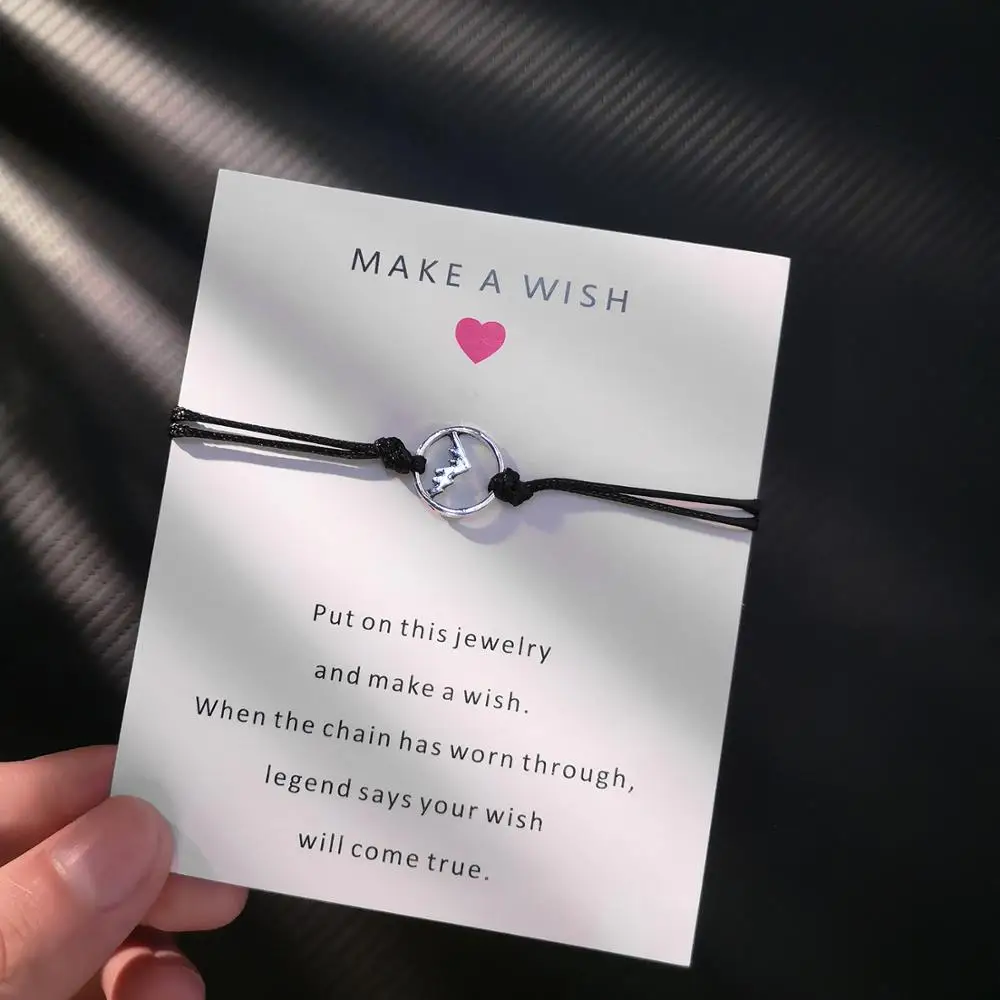Belleper Make a Wish/Friendship/Mom Love Card Turtle Adjustable Fashion High Quality Bracelet Charm Female New Unique Jewelry - Окраска металла: A10