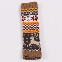 Новые женские вязаные длинные перчатки теплые дышащие перчатки без пальцев для зимы на открытом воздухе