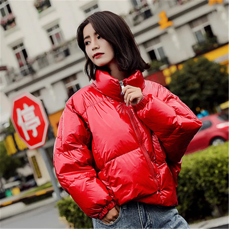 nueva moda tendencia Повседневная Chaqueta de algodón ropa de invierno suelta pan ropa mujer grueso abajo abrigo mujer corto