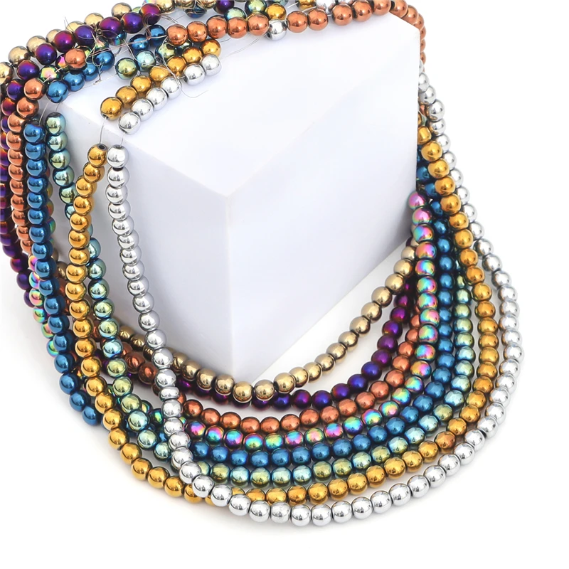 2/3/4/6mm Natürliche Stein Multicolor Runde Hämatit Lose Spacer Perlen für Ohrring Halskette Armband DIY Schmuck Machen – Detail 9