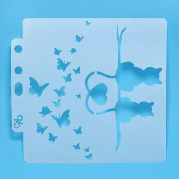 

Brand New Couple cat butterfly love Layering Stencils Sticker Painting For Scrapbooking/Paper Art Crafts/Photo Album/DIY Card
