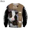 CLOOCL Cow Animal Vet Farm Veterinarian 3D Print Hoodies Men Harajuku Fashion Hooded Sweatshirt Autumn Unisex Zipper Jacket ► Photo 2/6