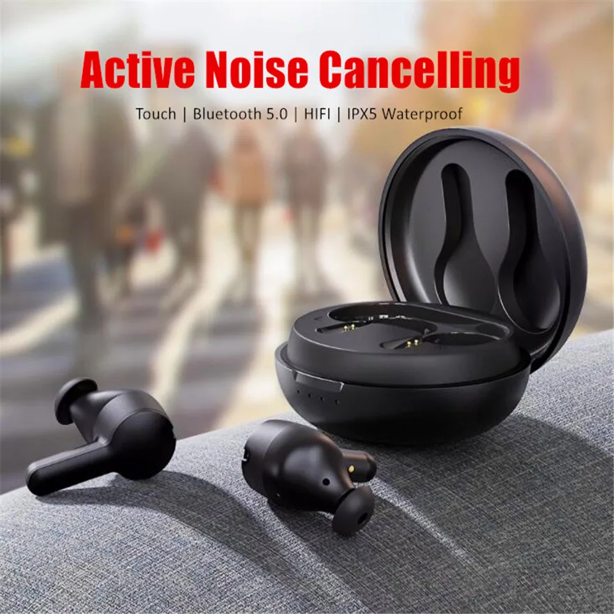 

Noise Canceling Hifi Anc Bluetooth Earphone Tws Wireless Earphones In Ear Buds Handfree Phones True Earbuds Laptop Gamer Head