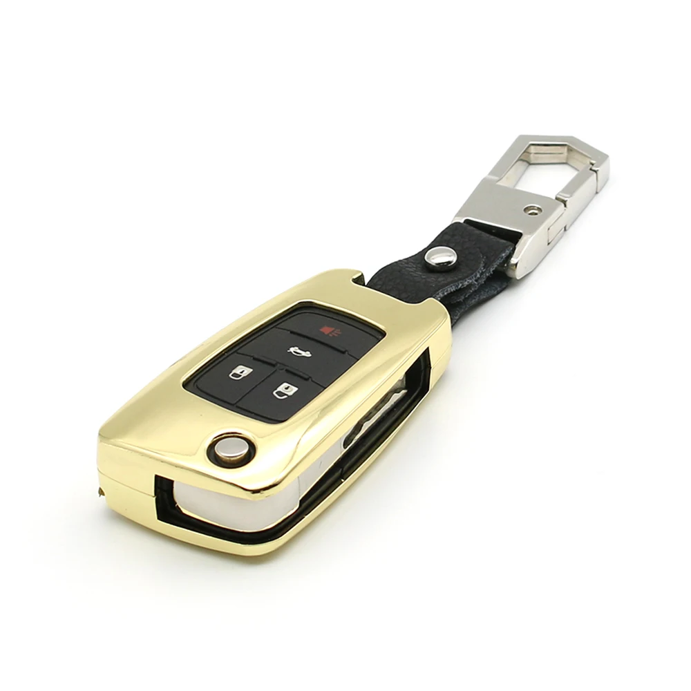 Для Chevrolet Cruze Sonic BuickRemote брелок в виде ракушки чехол Авто держатель чехол смарт-протектор Kirsite покрытие - Название цвета: 7