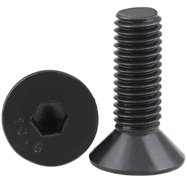 M20 - 2,5 20 Mm -Es Din7991 Fekete 10,9 Osztályú Ötvözött Acél Hex Aljzat Countersunk Fej Csavar Lapos Csavarok Din 7991 - Image 5