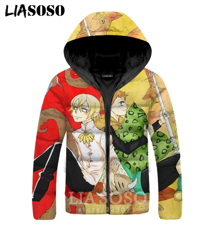 18 Куртка The Seven Deadly Sins для мужчин женщин Meliodas 3D принт аниме плюс бархат утолщение молнии толстовки теплый пуховик пальто A325 - Цвет: 18