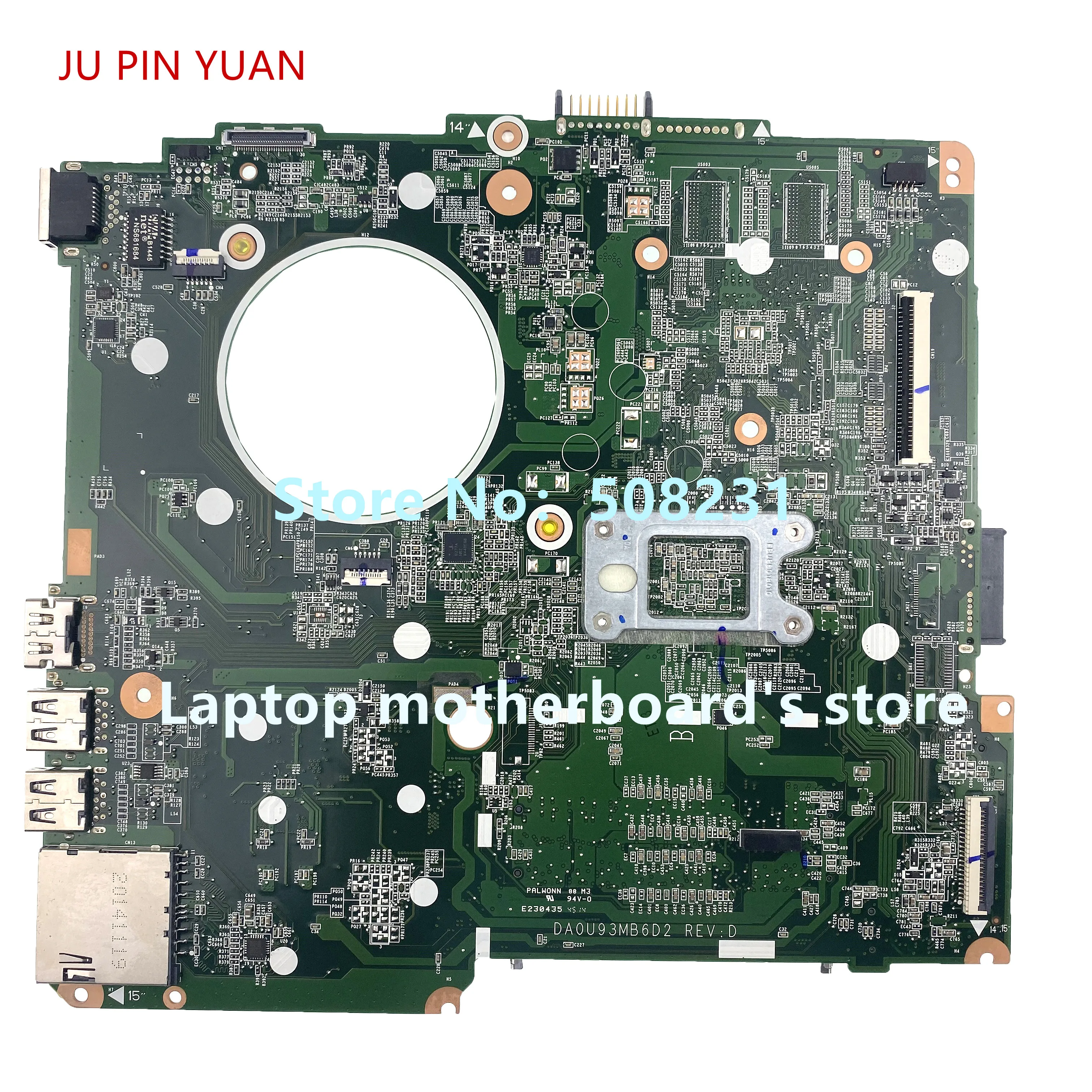 Placa-mãe Portátil para hp 100 Totalmente Testado Placa-mãe Tpn-q132 A65200 734444-501 734444001 U93 Da0u93mb6d0 - Imagem 4