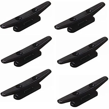 

TOP Boat Kayak Canoe Cleat 4 Inch 98mm Black Strong Nylon Cleats Boat Dock Kayak Fasteners Boat Kayak Bolts