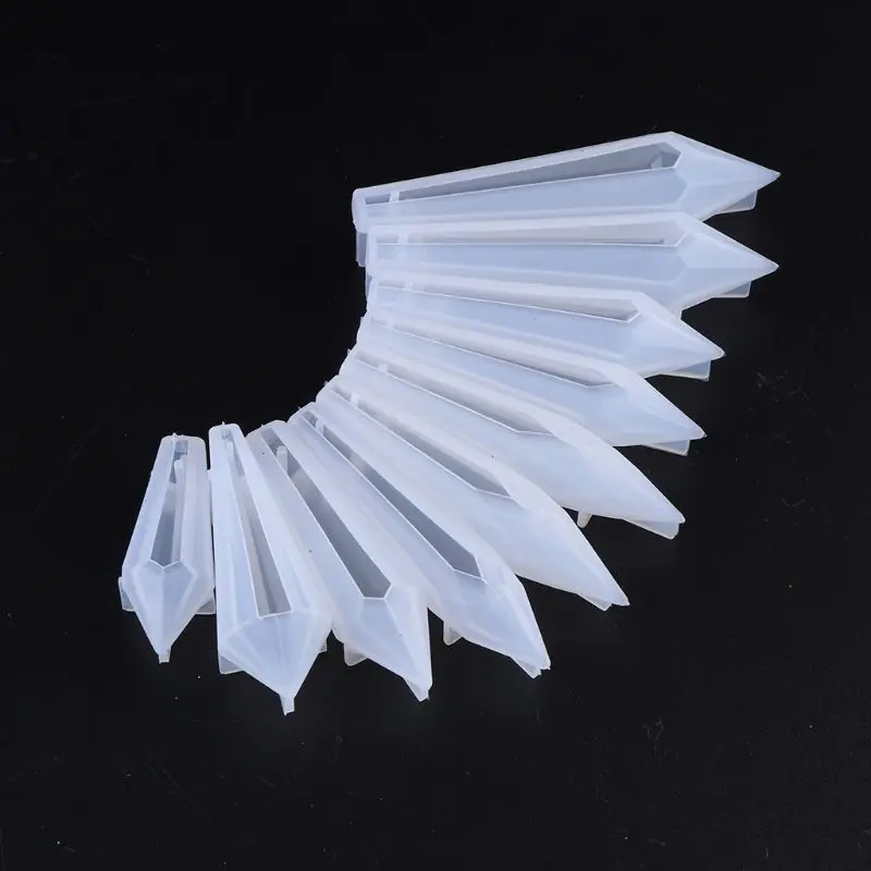 1 Set DIY Handmade Pendant Jewelry Mold UV Resin Epoxy Mould Crafts Making Soft Silicone Molds Gifts