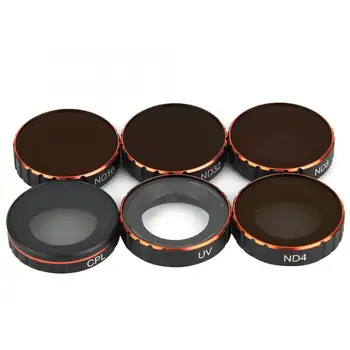 

6 Pcs Camera Lens Filter Kit for DJI Osmo Action UV / CPL / ND4 / ND8 / ND16 / ND32 Action Camera Accessories