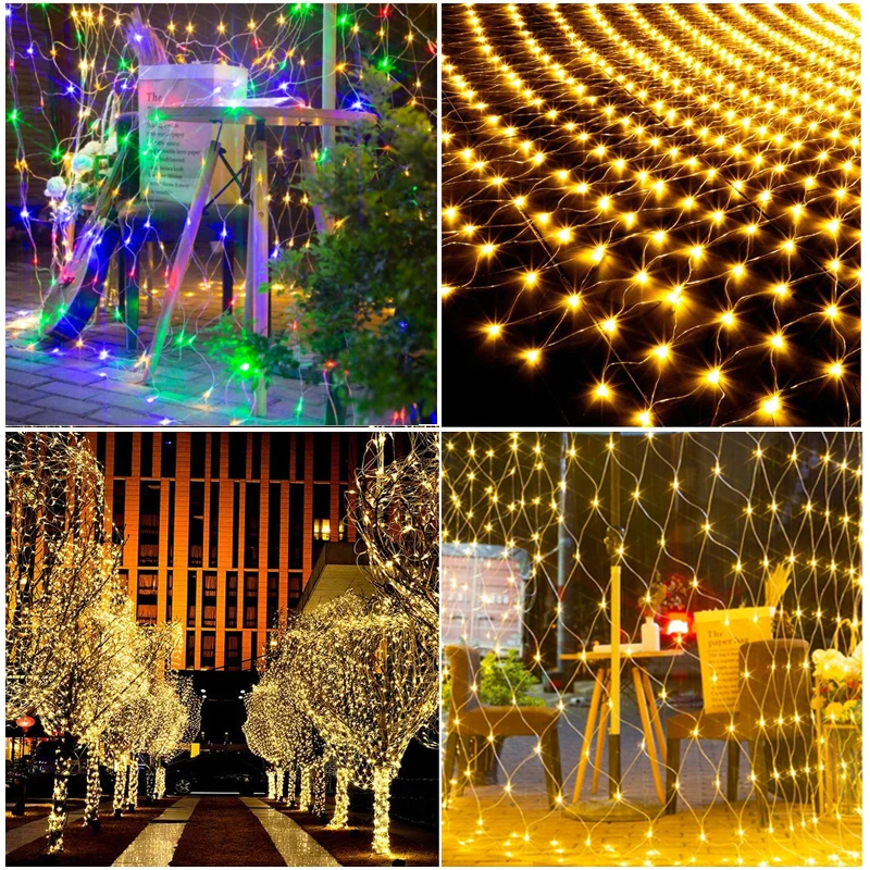 

3x2m 200 LED String Lights Curtain USB Battery Fairy Lights Garland Led Wedding Party Christmas For Window Home Outdoor Decor
