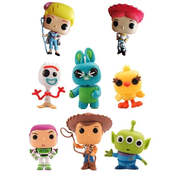 

FUNKO POP movie Toy Story 4 8pcs/set Bo Peep Woody Buzz Lightyear Jessie Forky PVC action figure model figura kid gift toys doll