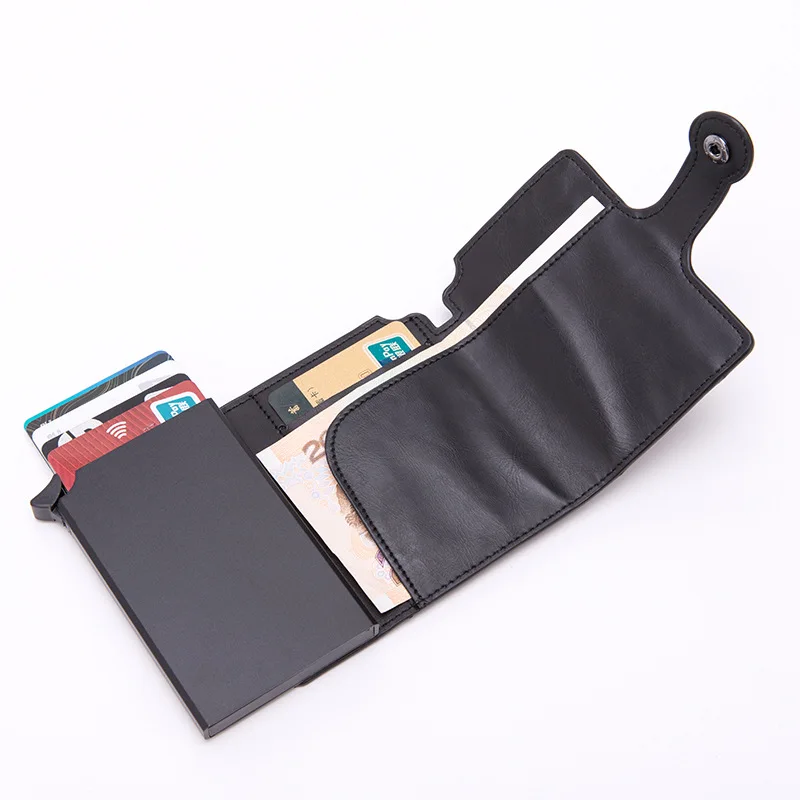 New style Rfid Card Holder Men Wallet Money Bag Male Fashion Black Short Purse Small Leather Slim Mini Wallets for Women