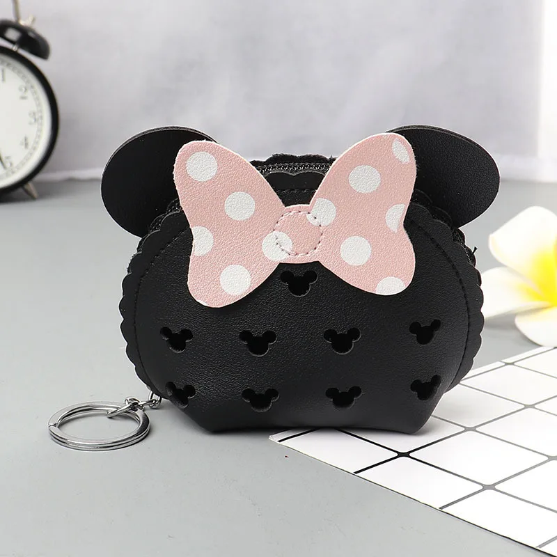 Disney Mickey Mouse Minnie pu кошелек милый мультяшный мини многофункциональный для монет