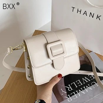 

[BXX] PU Leather Crossbody Bags For Women 2020 Elegant Shoulder Handbags Female Travel Totes Lady Fashion Cross Body Bag HN392