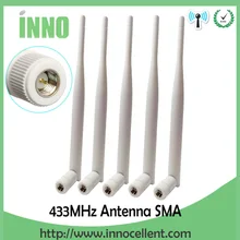 10 шт. 433 МГц Антенна 5dBi GSM SMA разъем antena 433 МГц Антенна Беспроводная Антенна ретранслятор водонепроницаемый водомер Lorawan