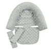 Baby Car Safety Soft Sleeping Head Support Pillow with Matching Seat Belt Strap Covers Baby Carseat Neck Protection Headrest 5