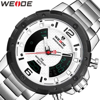 

WEIDE Men Watch Tops Brand Luxury Watch Automatic Date Quartz Movement Analog Clock Wristwatches Relogio Masculino Men's Watches