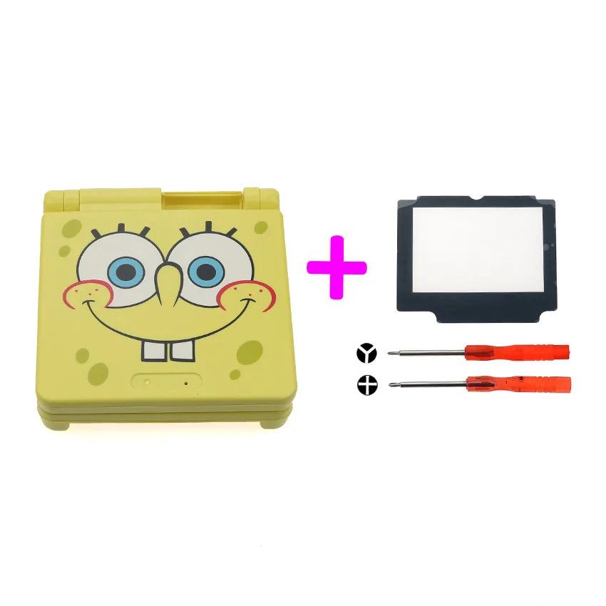 Cltgxdd мультфильм полный корпус оболочки с кнопкой Замена для Nintendo Gameboy Advance SP для GBA SP игровая консоль чехол - Цвет: U