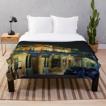 

On The Corner Of Chartres Throw Blanket Soft Sherpa Blanket Bed Sheet Single Knee Blanket Office Nap Blanket
