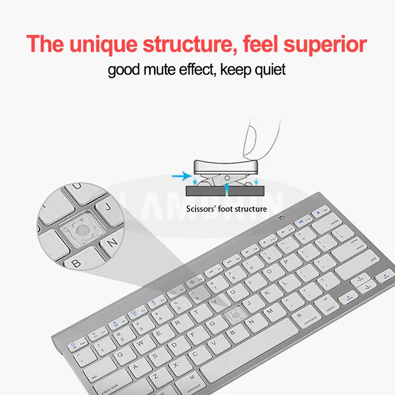  Wireless Keyboard and Mouse Combos Set For Notebook Laptop Mac Desktop PC 2.4G Mini Flimsy Multimed