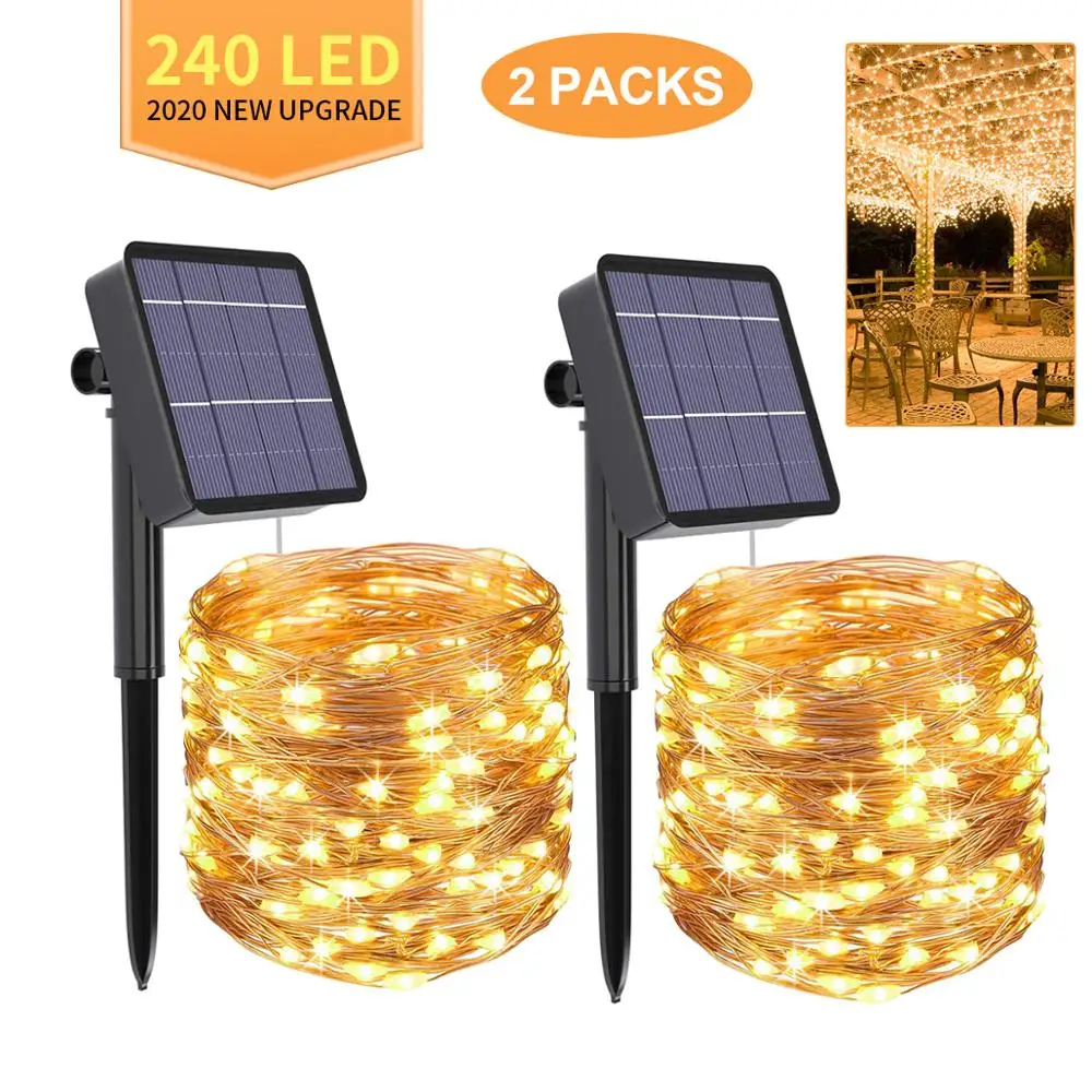 

LED Outdoor 7m Solar Lamp String Lights Star Light LEDs Fairy Holiday Christmas Party Garland Solar Garden Waterproof Decoration