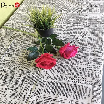 

Tablecloth Europe Linen Table Cloth Rectangle Creative Newspaper Letter Printing Napkins Home Living Room Decoration Table Cover