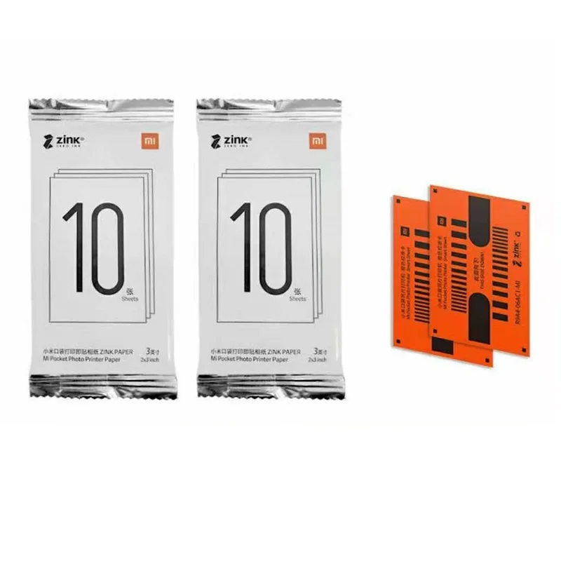 Xiaomi принтер фотобумага Мини Портативный DIY карманный стикер 20 шт печать
