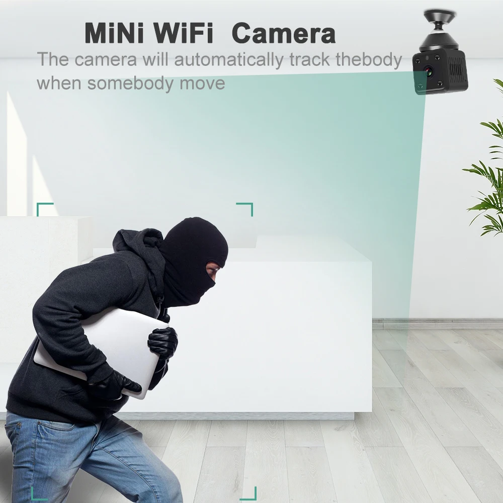 Мини-камера 720 P/1080 P с датчиком ночного видения, wifi камера с дистанционным монитором, маленькая камера, беспроводная камера наблюдения для дома