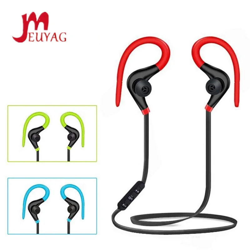 MEUYAG-auriculares inalámbricos con Bluetooth, cascos manos libres con gancho para la oreja, para música, deporte, correr, para IPhone, Huawei, teléfono Xiaomi