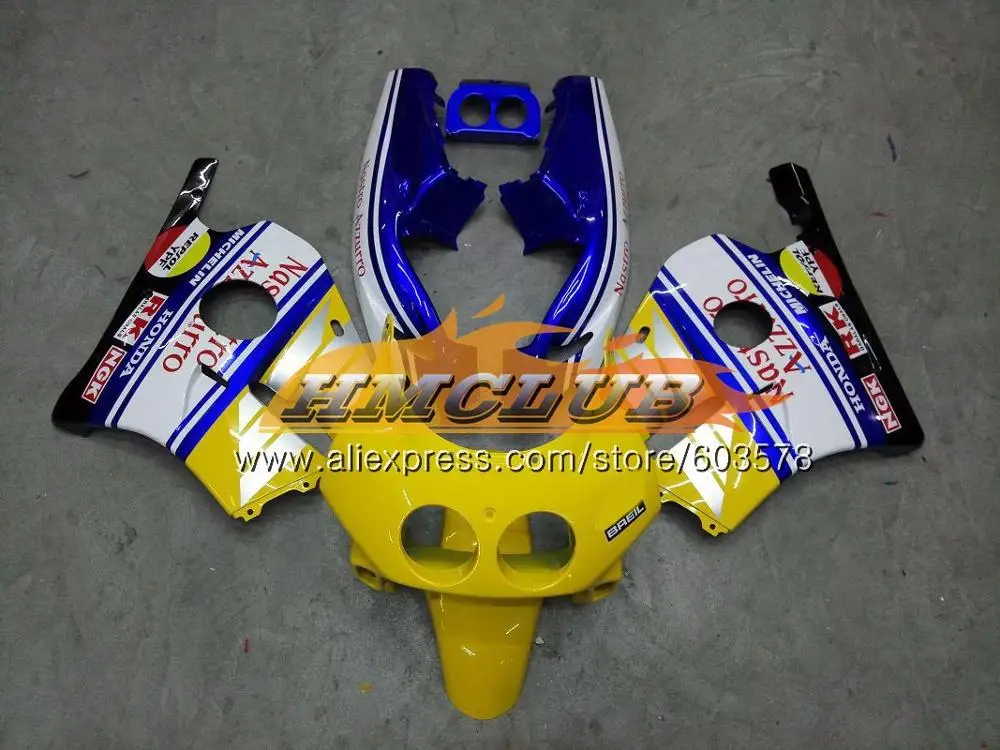 Инъекций для HONDA CBR 250RR CBR250RR 1990 1999 черного, желтого цвета 95CL. 59 MC22 CBR250 RR 90 91 92 93 94 95 96 97 98 99 OEM обтекатели - Цвет: No. 3