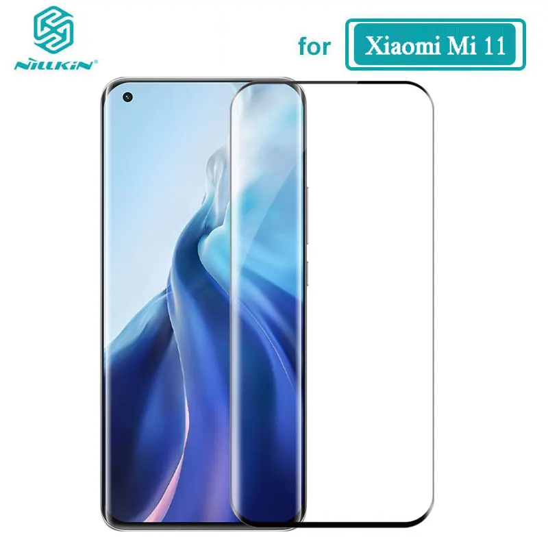 For Xiaomi Mi 11 Glass Nillkin 3D CP+Max Full Cover Screen Protector For Xiaomi Mi11 5G Tempered Glass Film